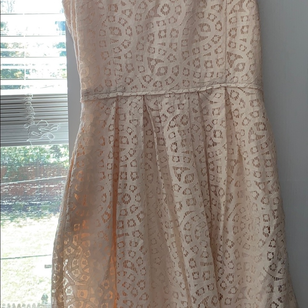 J Crew Lace Appliqué Dress With Pockets